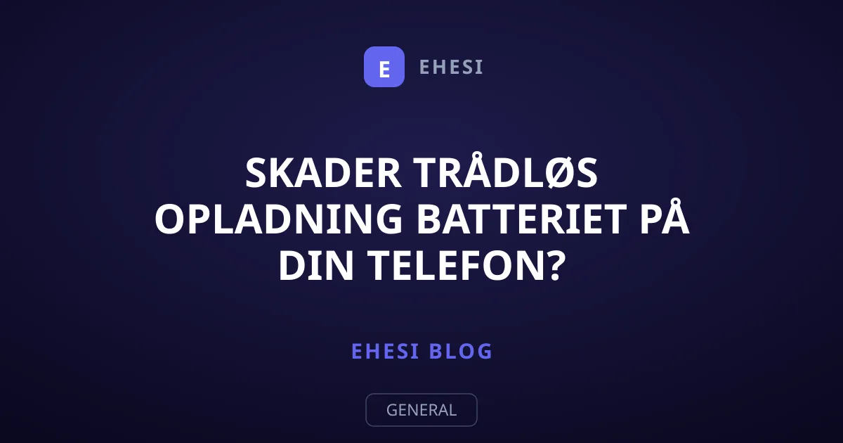 Skader trådløs opladning batteriet på din telefon?